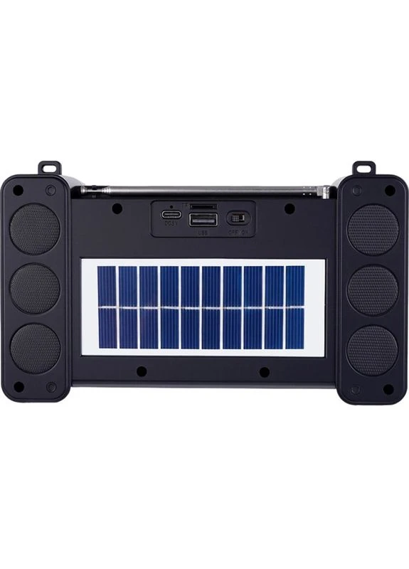 Портативная акустика NV-9172 Solar Panel/BT/USB/TF/FM Green (NWVW-NV-9172-GN) NEWVEW (387836497)