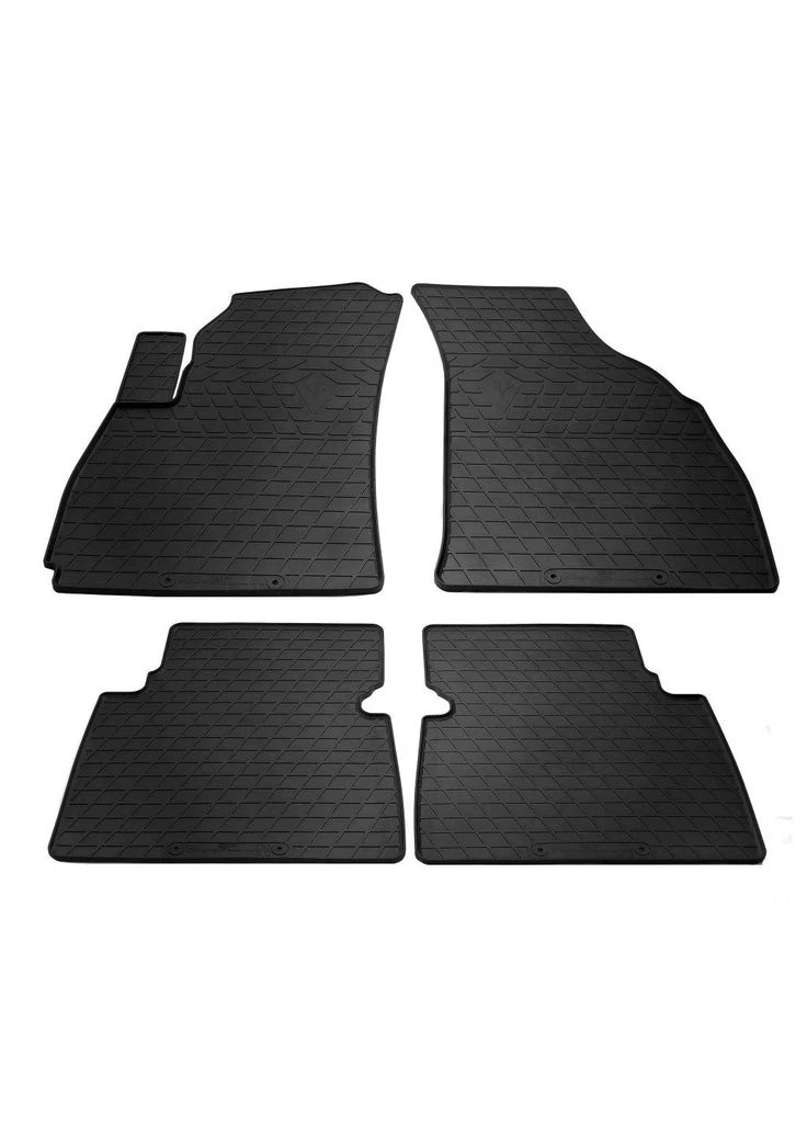 Гумові килимки (4 шт, Premium) для Hyundai Santa Fe 1 2000-2006 рр Stingray (390727634)