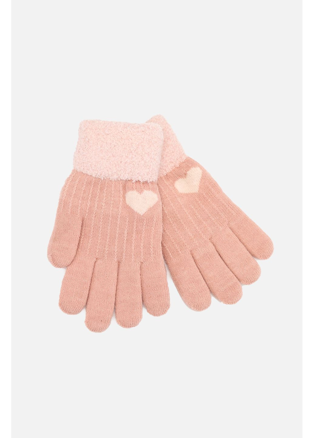 Перчатки для девочки цвет персиковый CB-00285183 Корона (368824232)