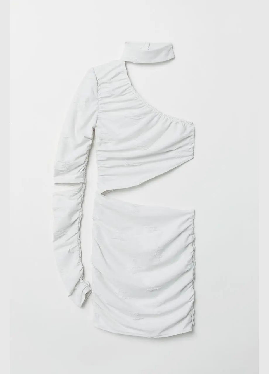Білий сукня з потертостями H&M