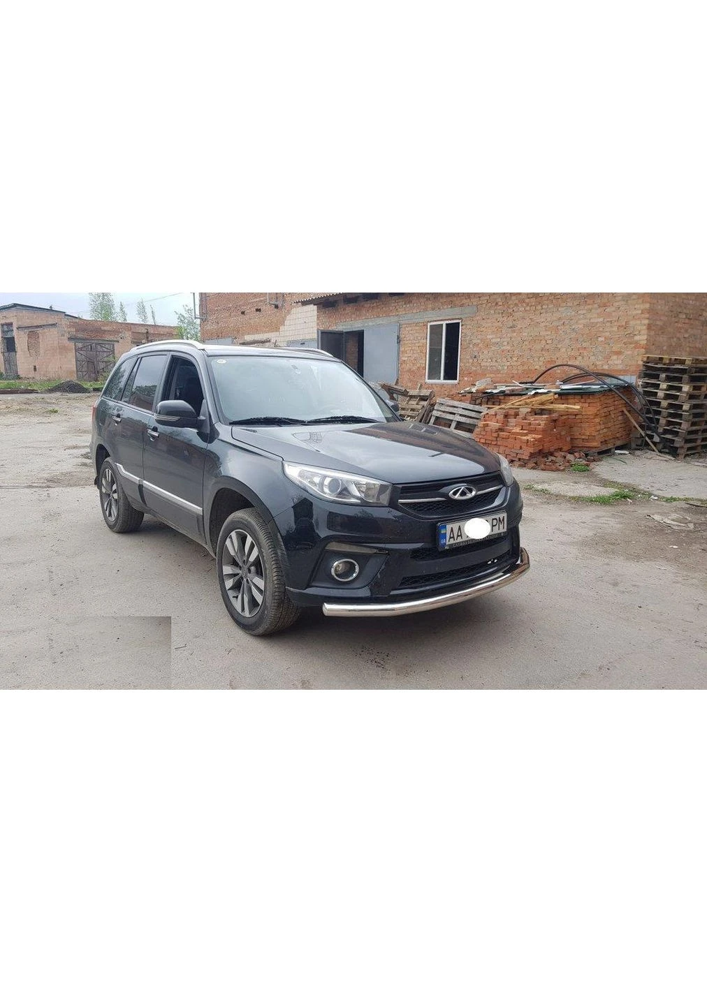 Передній захист ST008 (нерж) для Chery Tiggo 3 2005- рр CAN (389047678)