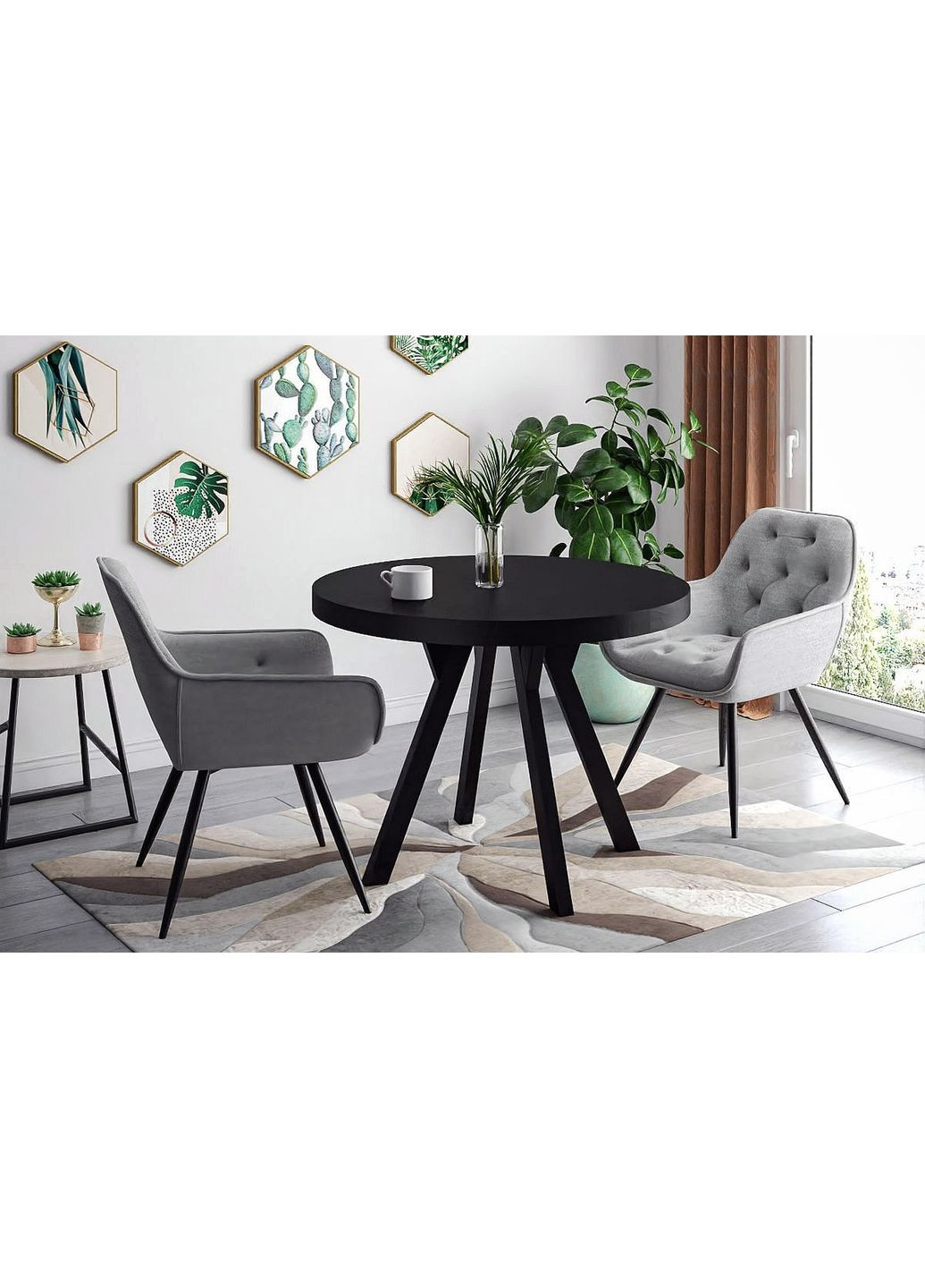 Стіл DOMINGO шпон чорний/чорний д.100x100(250) DOMINGOCCFI100 DOMINGOCCFI100 Signal (372178733)