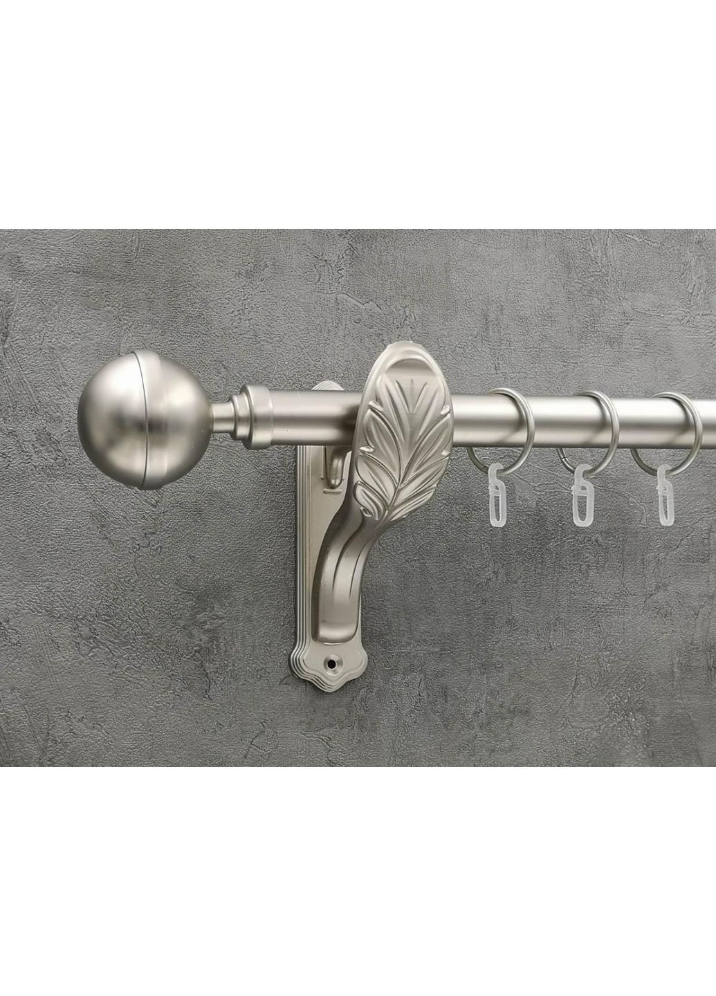 Карниз Калисто гладкая штанга одинарный ретро 25 мм 200 см Сатин Quadrum (352778226)