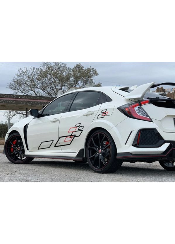 Полосы наклейки на авто 3D TUNING STUDIO Квадратики 1000х380х0.14мм=2штуки No Brand (362500217)