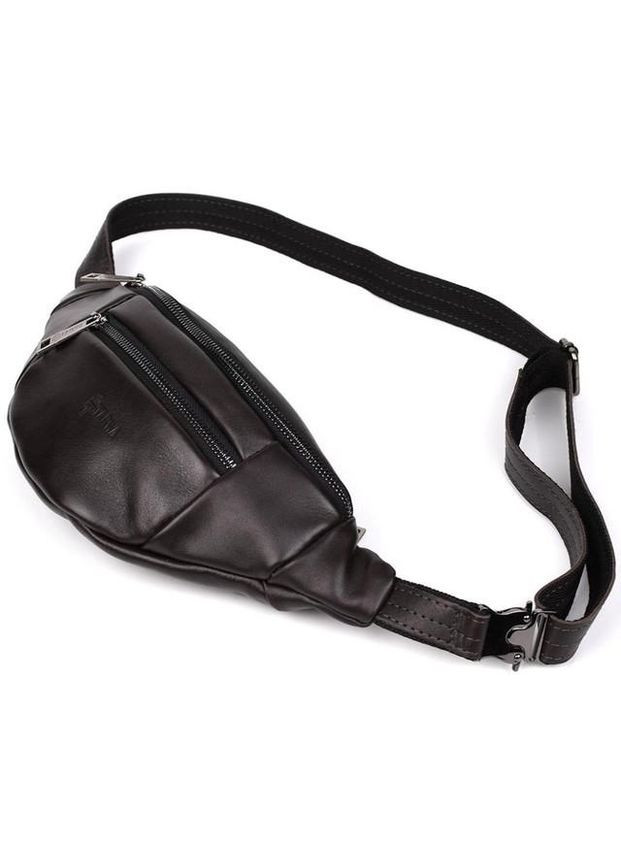 Спортивная сумка женская на пояс через плечо из натуральной кожи средняя Коричневый 35518 TARWA (352165924)