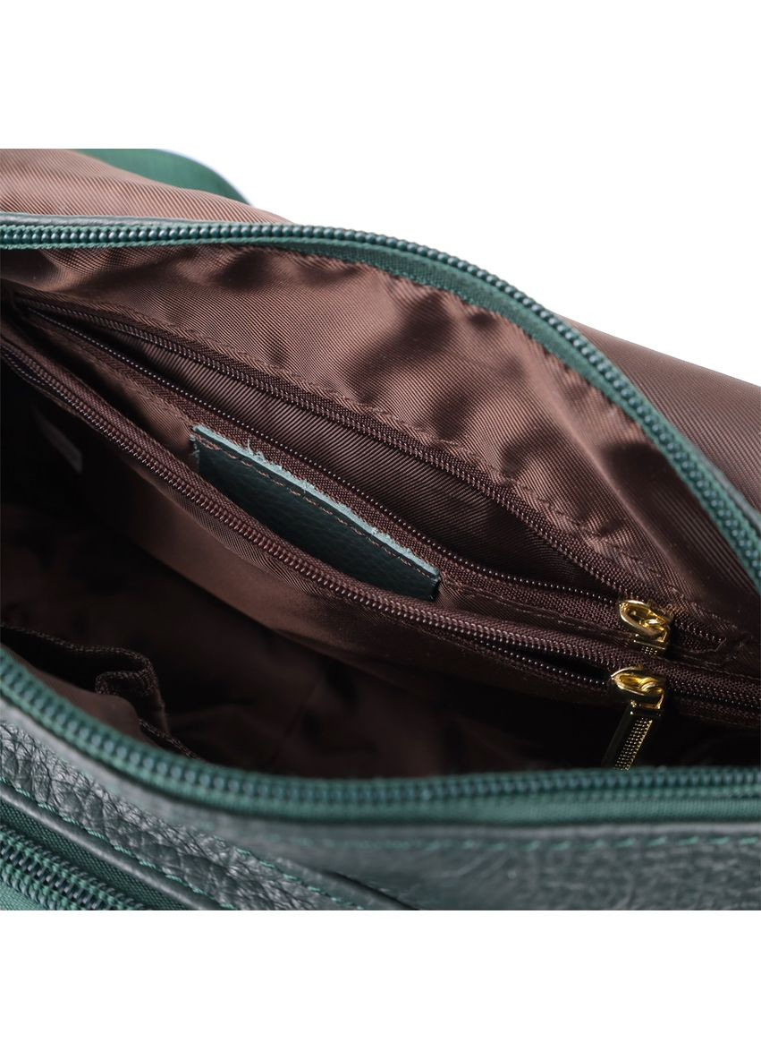 Повседневная женская сумка из натуральной кожи 22970 Зеленый Vintage (351508205)