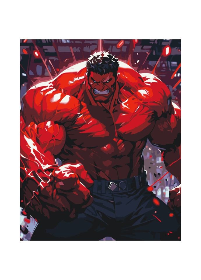 Картина за номерами "Червоний Халк" 16522-AC Art Craft (356104650)