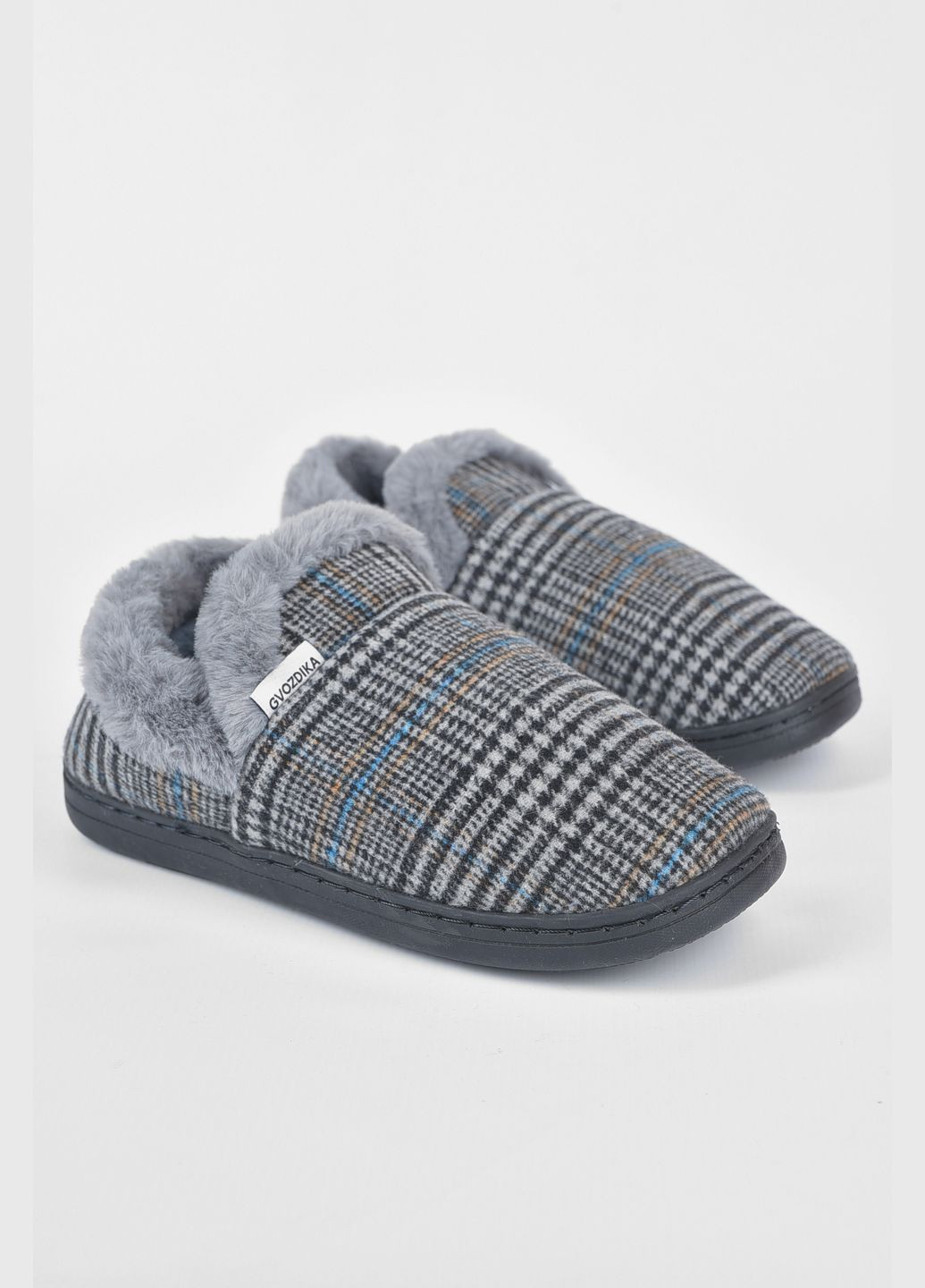 Капці кімнатні чуні чоловічі чорного кольору Let's Shop (303772118)