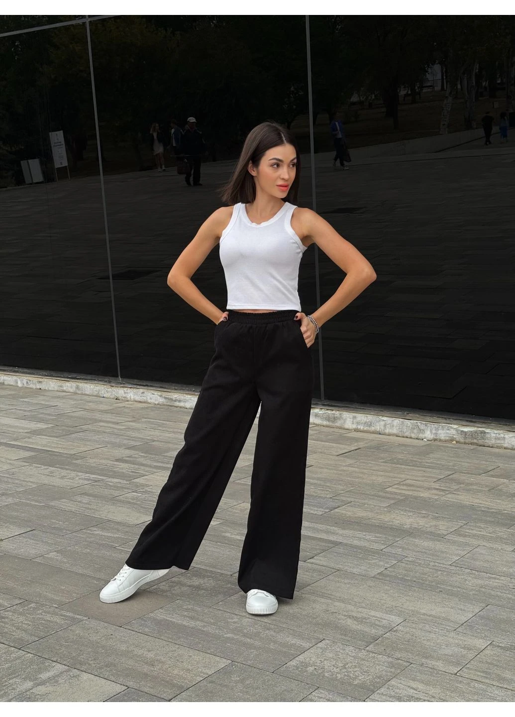 Жіночі вельветові штани палаццо Fashion Girl Garda (363020930)