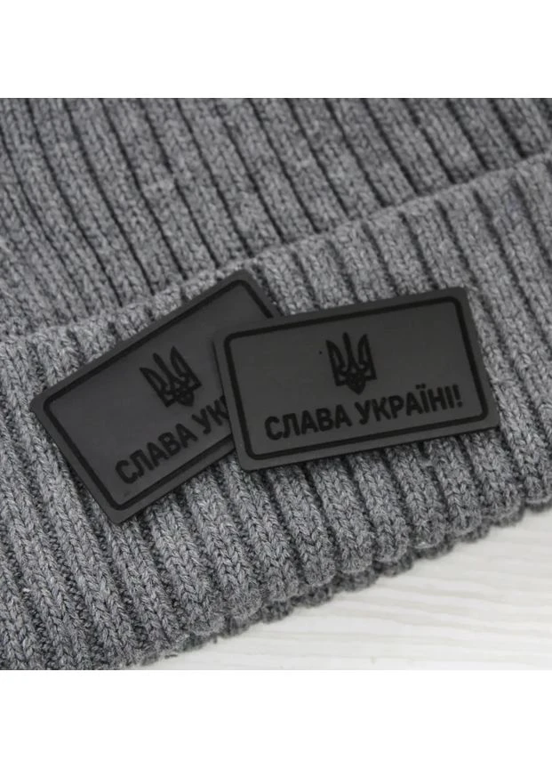 Нашивка "Слава Україні" чорного кольору (7016) No Brand (335811712)