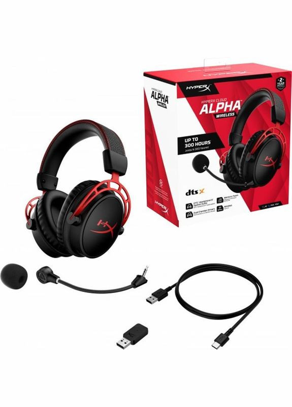 Гарнитура Cloud Alpha Wireless Black/Red (4P5D4AA) HyperX (368590049)