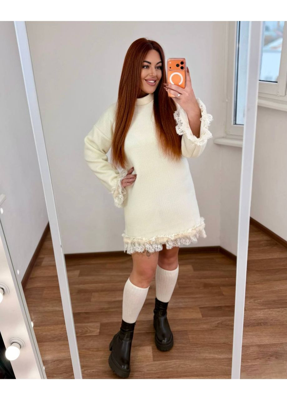 Білий вечірня сукня з королівського оксамиту — замір в описі Vione однотонна