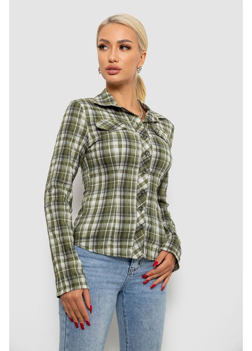 Оливковковая (хаки) кэжуал рубашка Ager