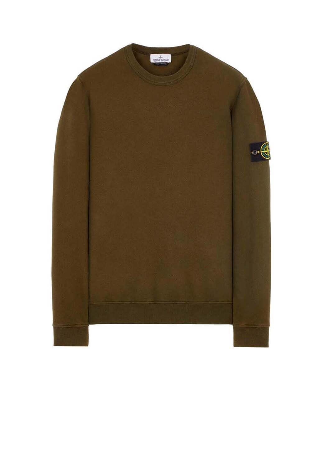 Оливковий світшот Stone Island (285738911)