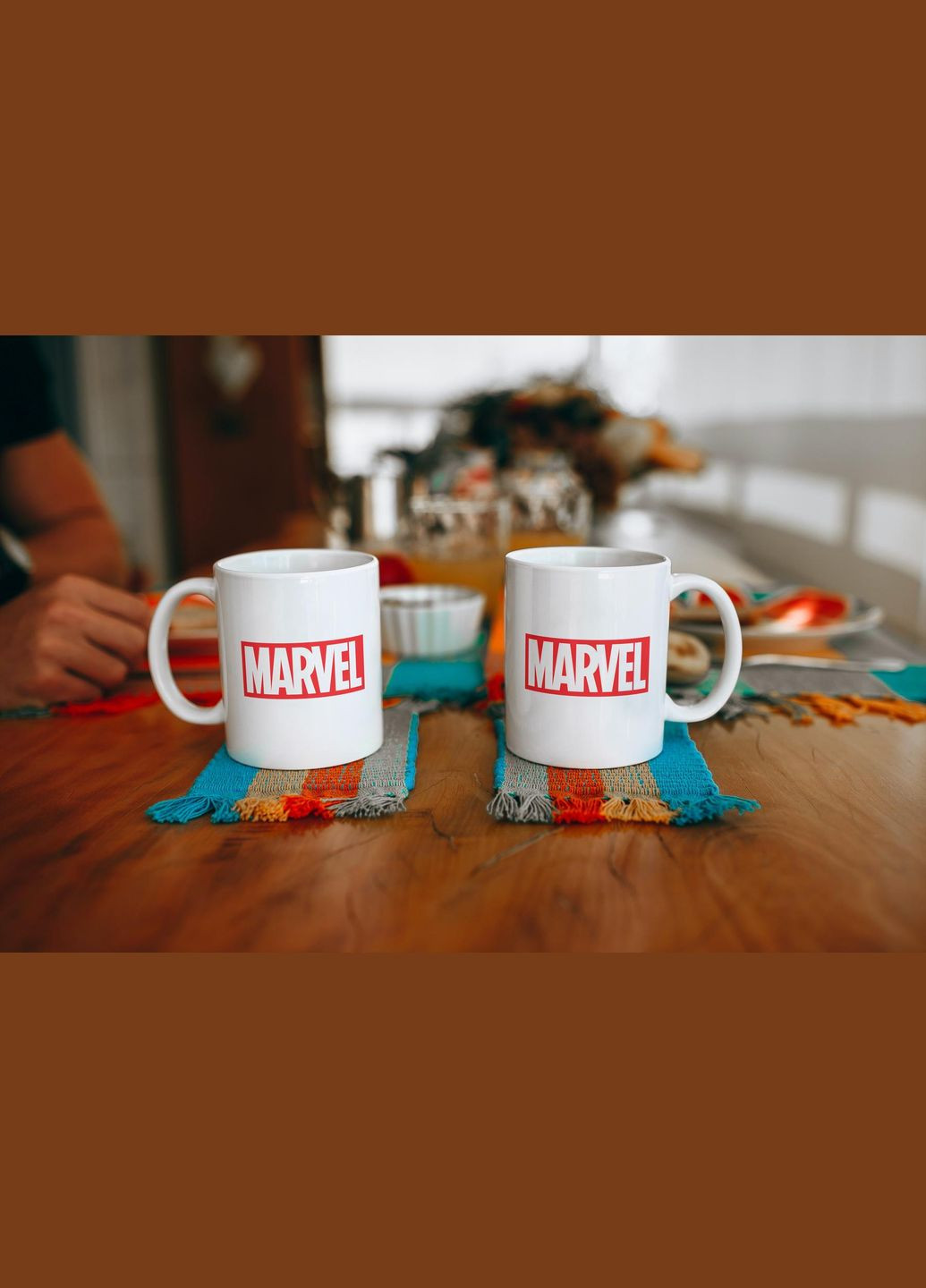 Кружка з принтом "Marvel" 330 мл Біла No Brand (324263174)