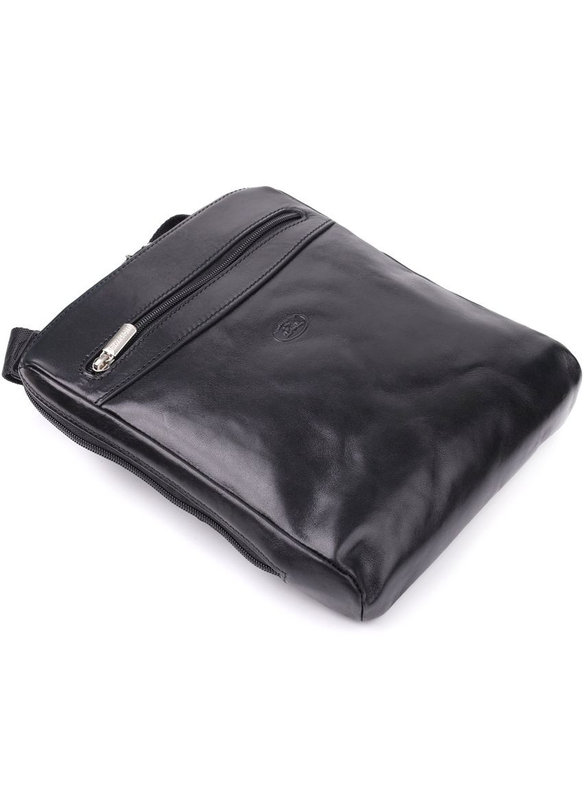 Чоловіча сумка через плече з гладкої натуральної шкіри 20855_1 (9137-20 nero) Tony Perotti (362046815)