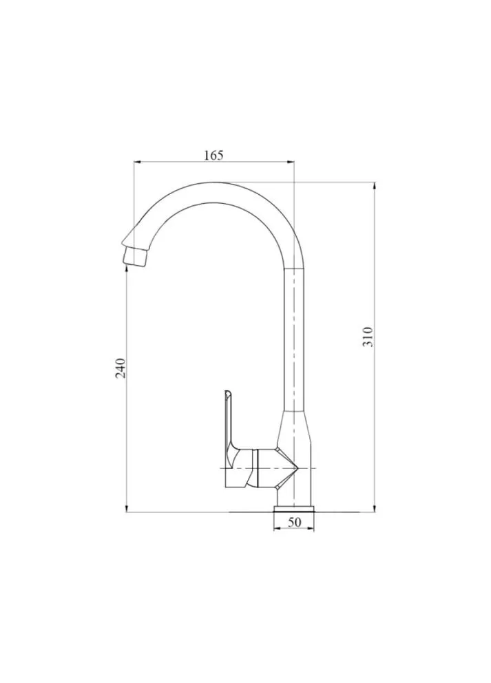 Змішувач для кухні 35B Brinex 007 (401156202)