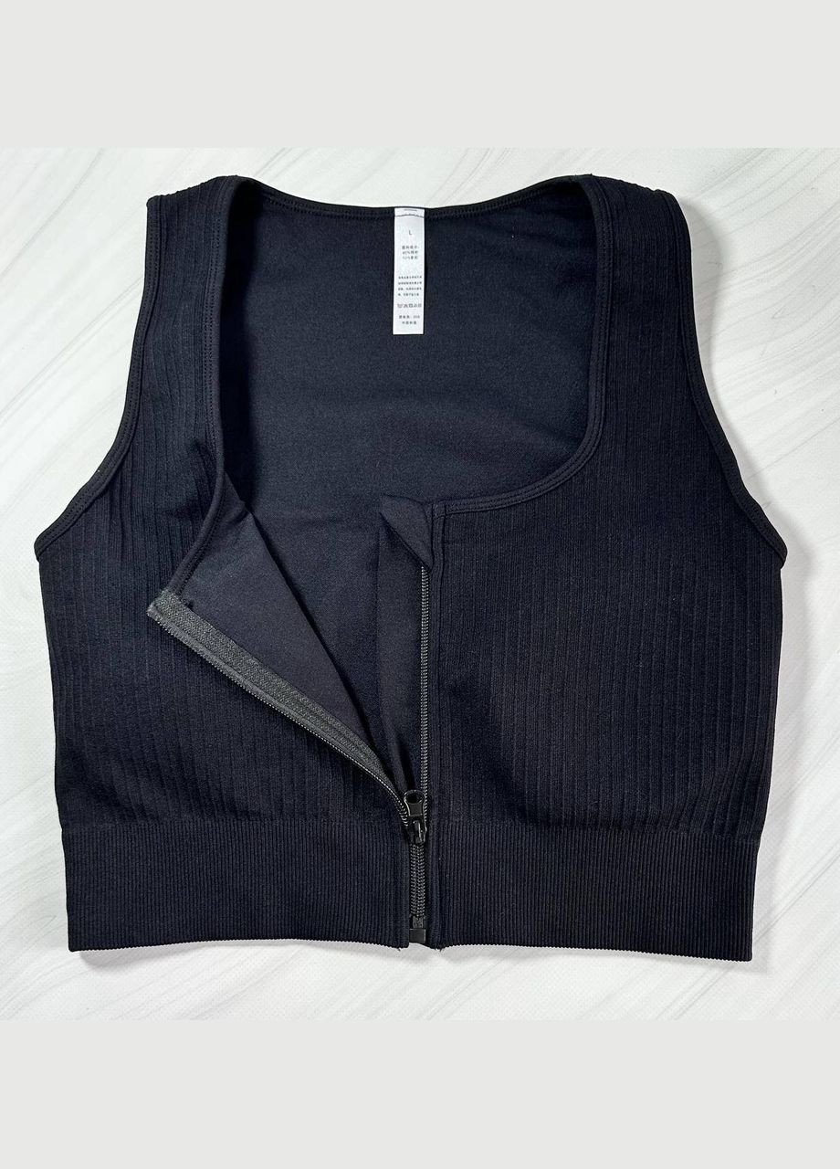 Спортивный топ с молнией спереди No Brand (329743088)