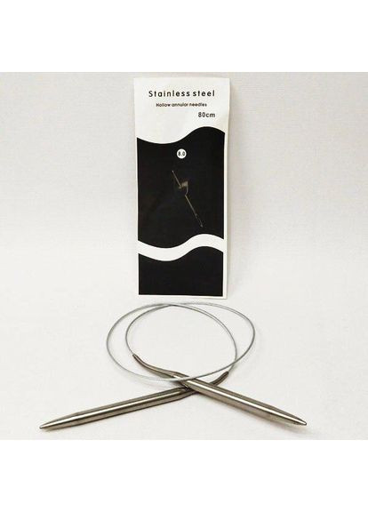 80 см 8 ммспиці в'язальні металеві, на тросі Plus-plus (352746364)