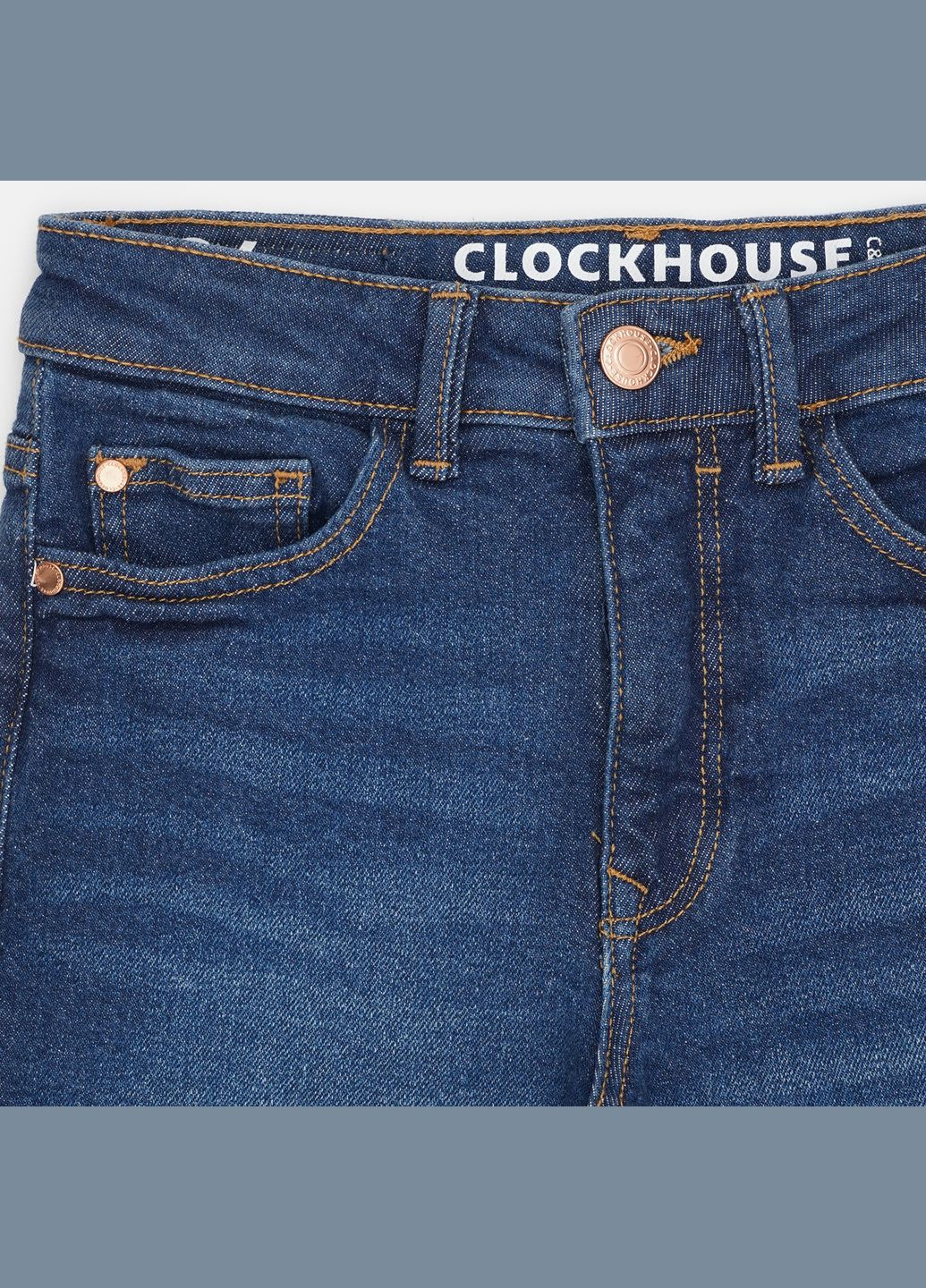 Джинсовые шорты с высокой талией C&A (299119985)