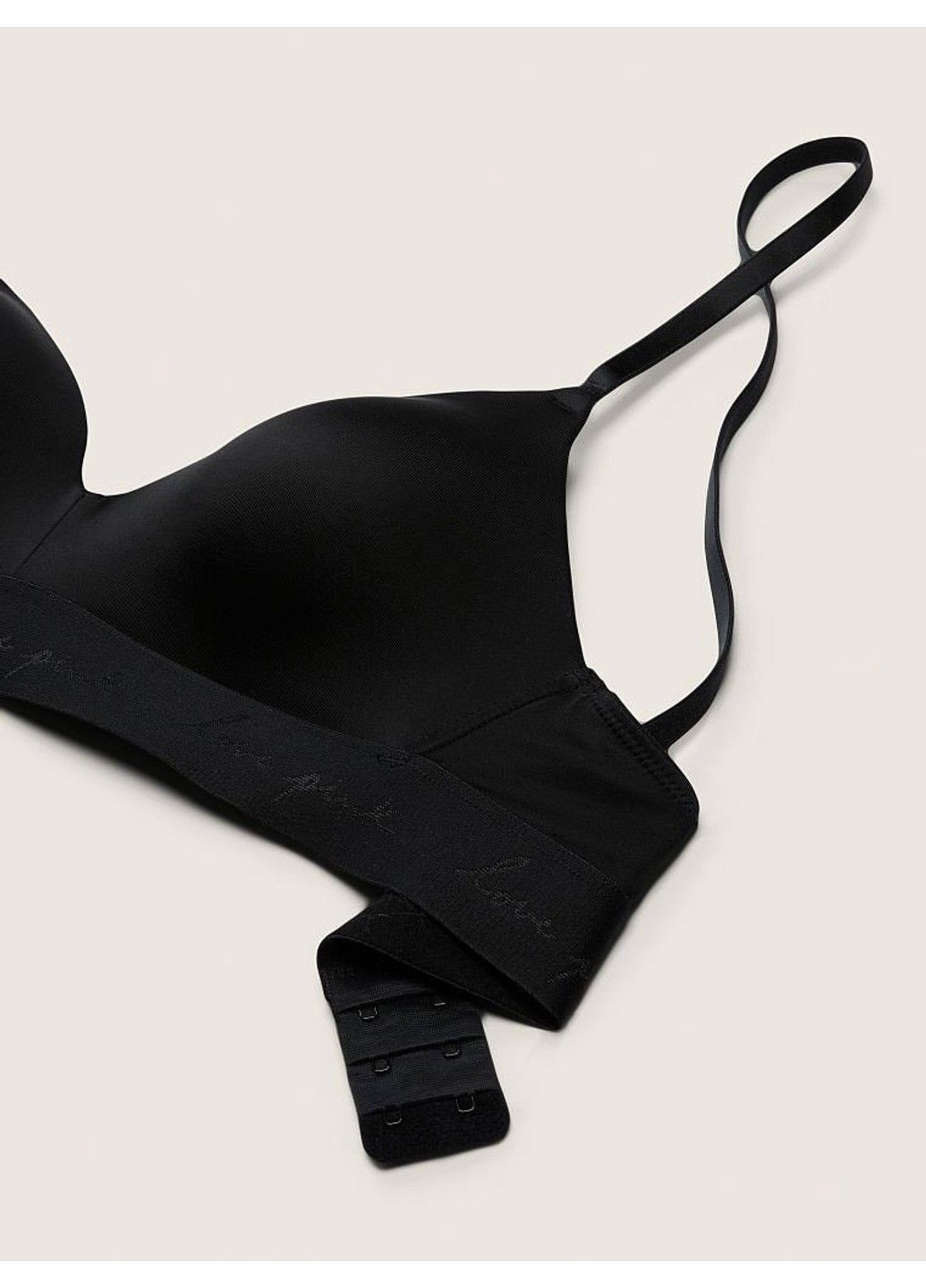 Чёрный бюстгальтер бесшовный & pink wireless push up bra Victoria's Secret