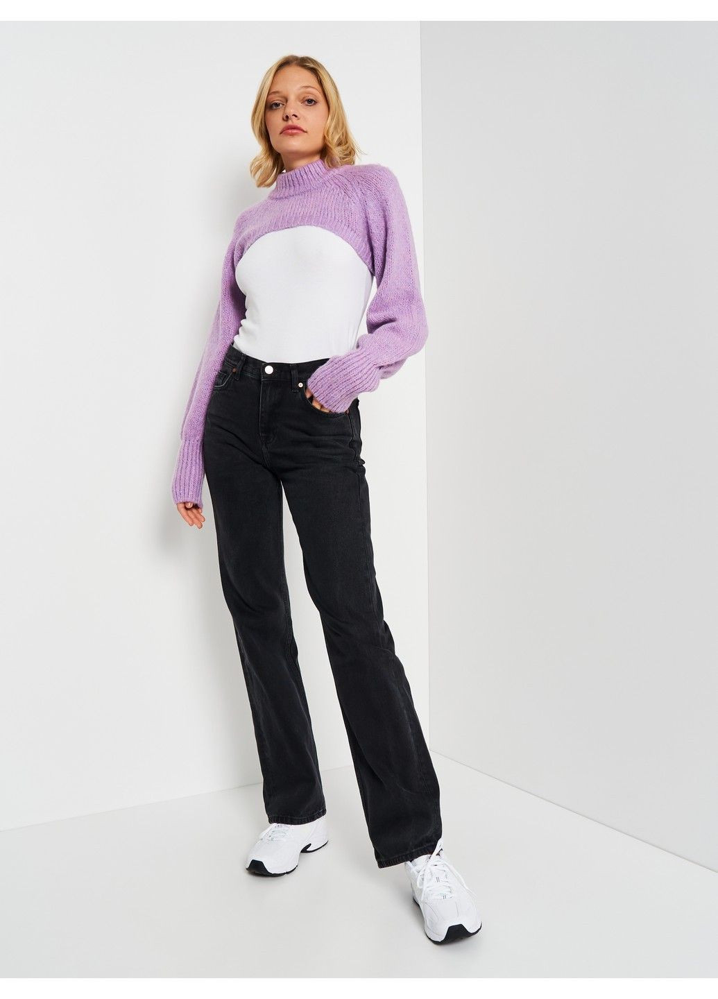Світло-фіолетовий зимовий светр C&A