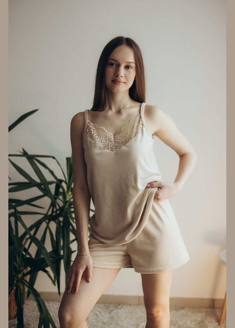 Светло-бежевая всесезон комплект женский 09-3477-31 графитовый Авекстекс