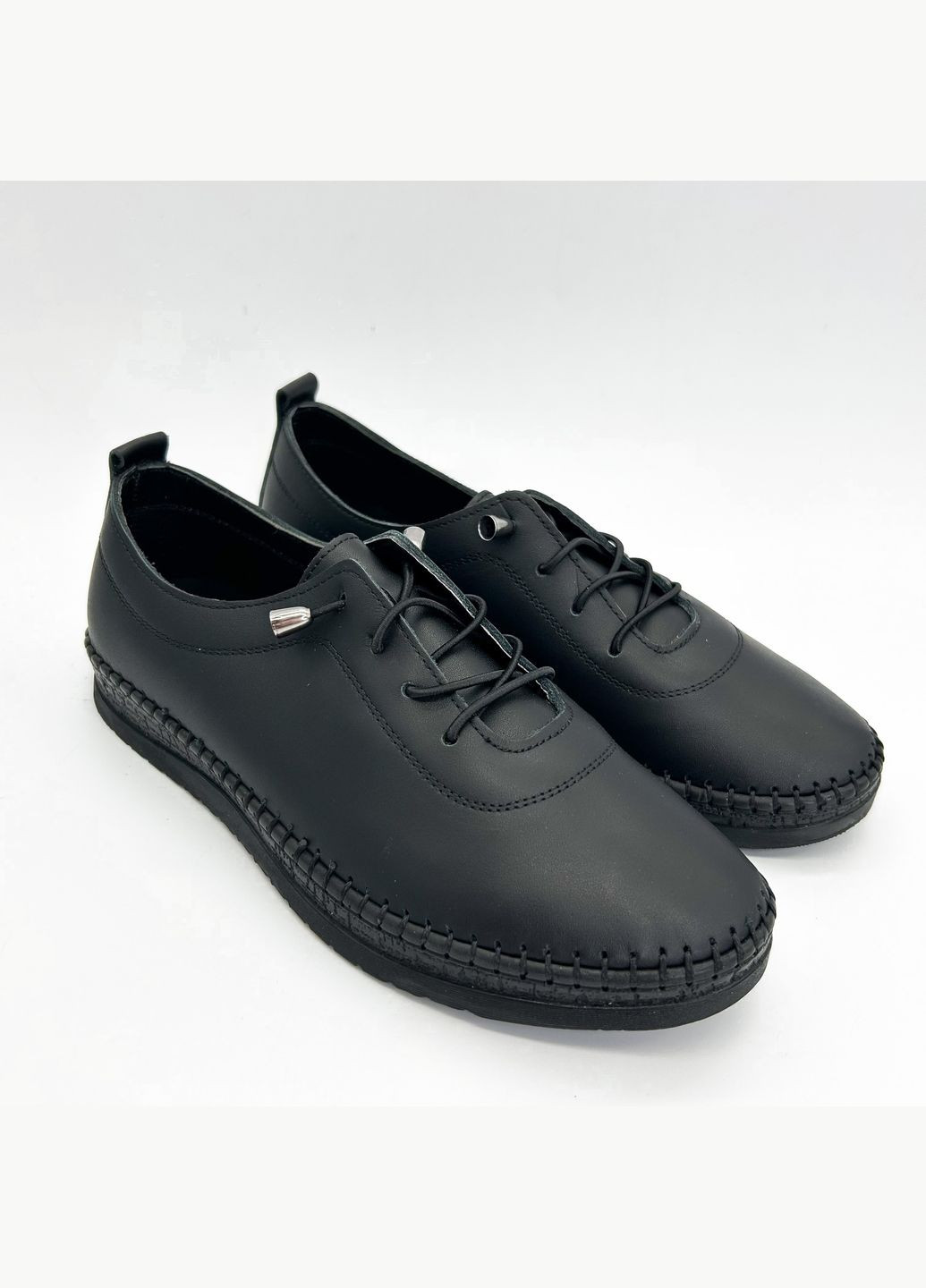 Черные мокасины (р) кожа 0-1-1-102-0 Allist