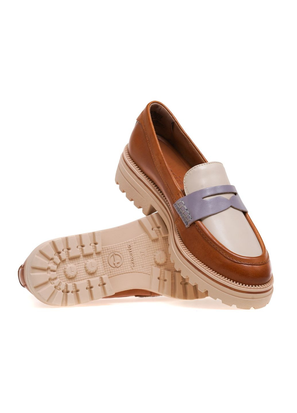 Tamaris Лоферы 1-24700-42/313 коричневый з натуральная кожа, германия — лето (295288326)