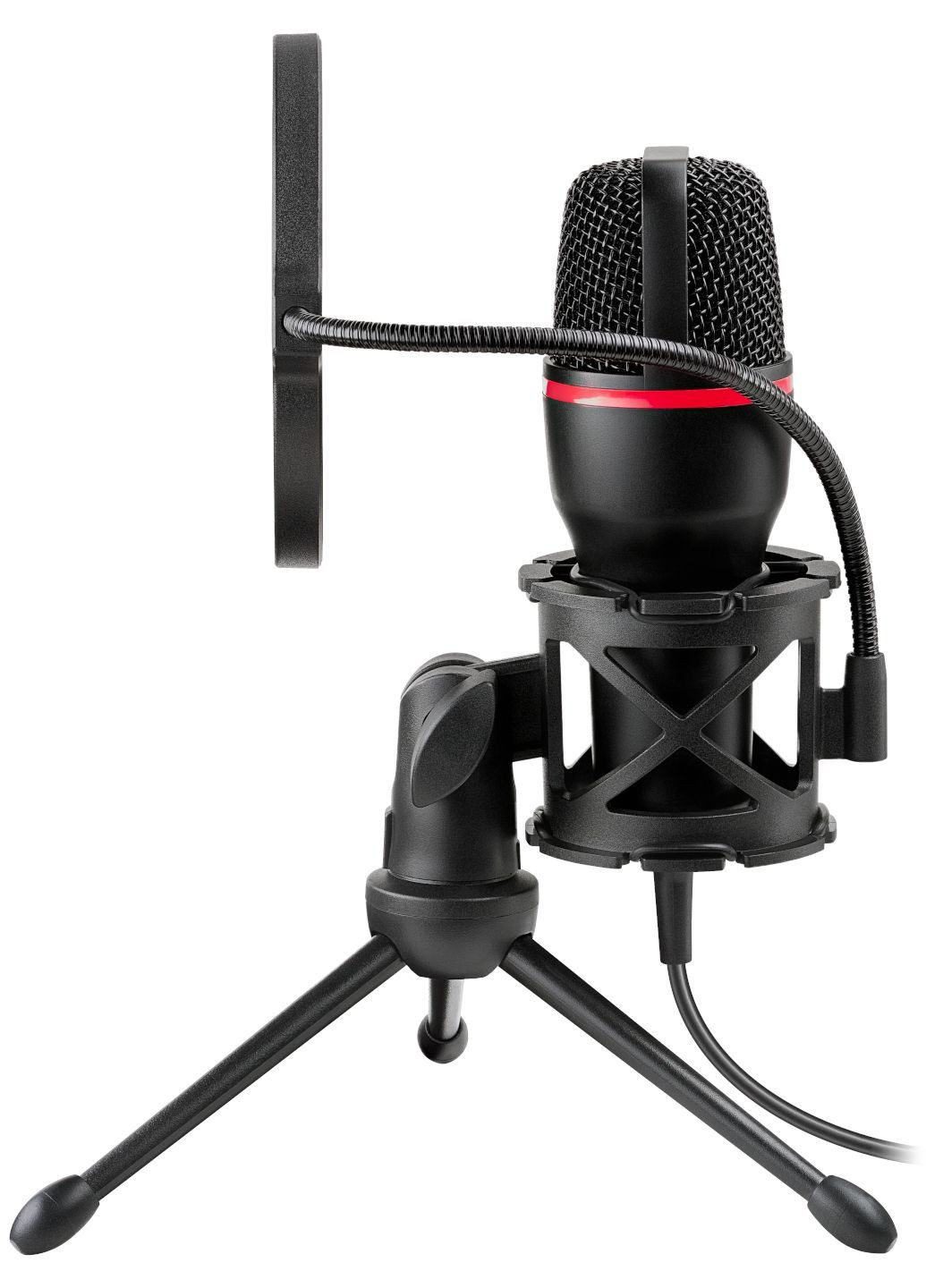 Мікрофон для ПК, настільний на підставці, для комп'ютера/ноутбука, з поп-фільтром Defender Forte (366249354)