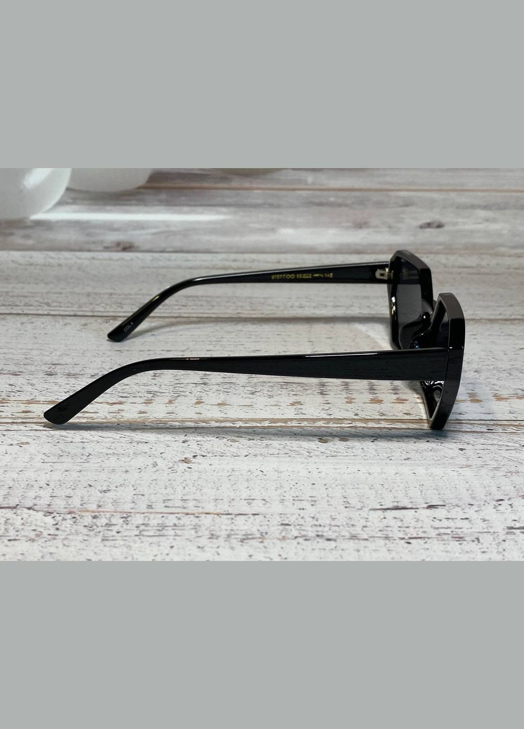 Окуляри жіночі сонцезахисні чорного кольору кошаче око з вуглами LIGHT (315889505)