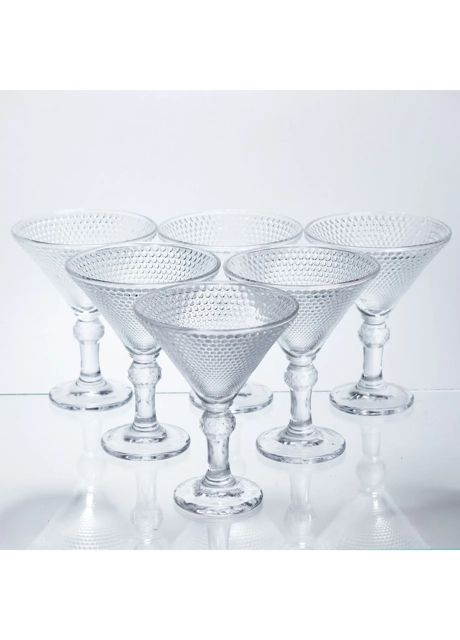 Набір келихів для мартіні Martini Glass 6 штук по 215 мл коктейльні HP-17-56 Yiwu (392093499)