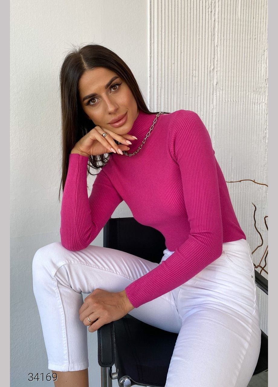 Водолазка в рубчик с воротом-стойкой Liton (303727723)