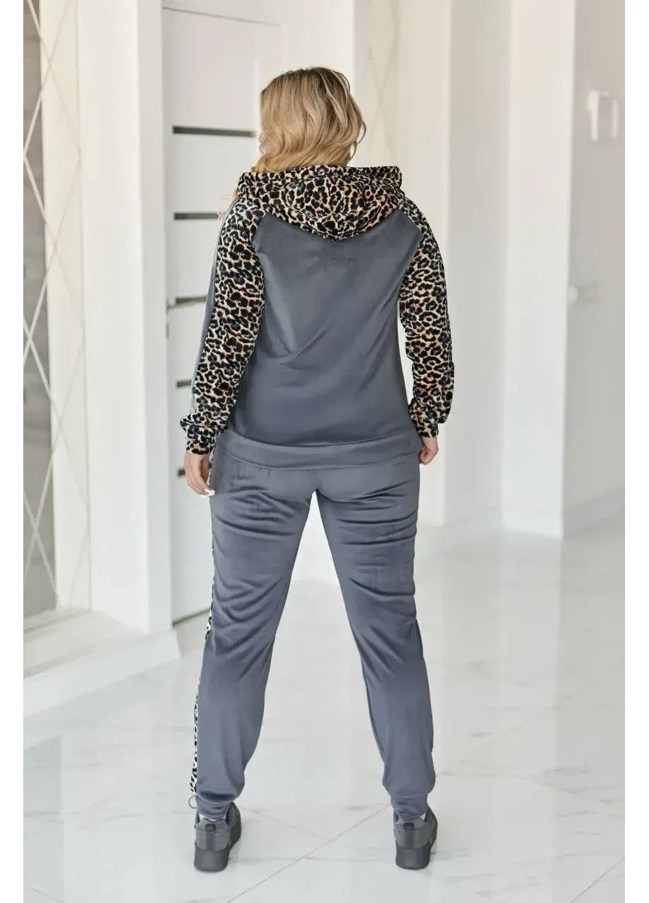 Жіночий велюровий костюм двійка No Brand (365858486)