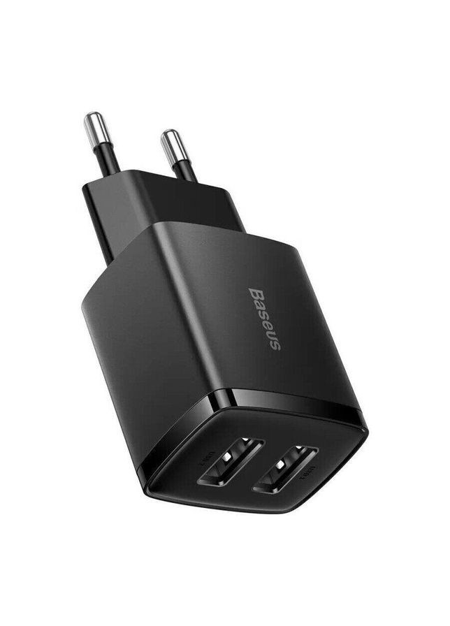 МЗП Compact Charger 2U 10.5W EU Black Baseus (297454931)
