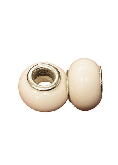 Бусины В стиле пандора смола молочный 14 мм х 8 мм Finding (316249260)