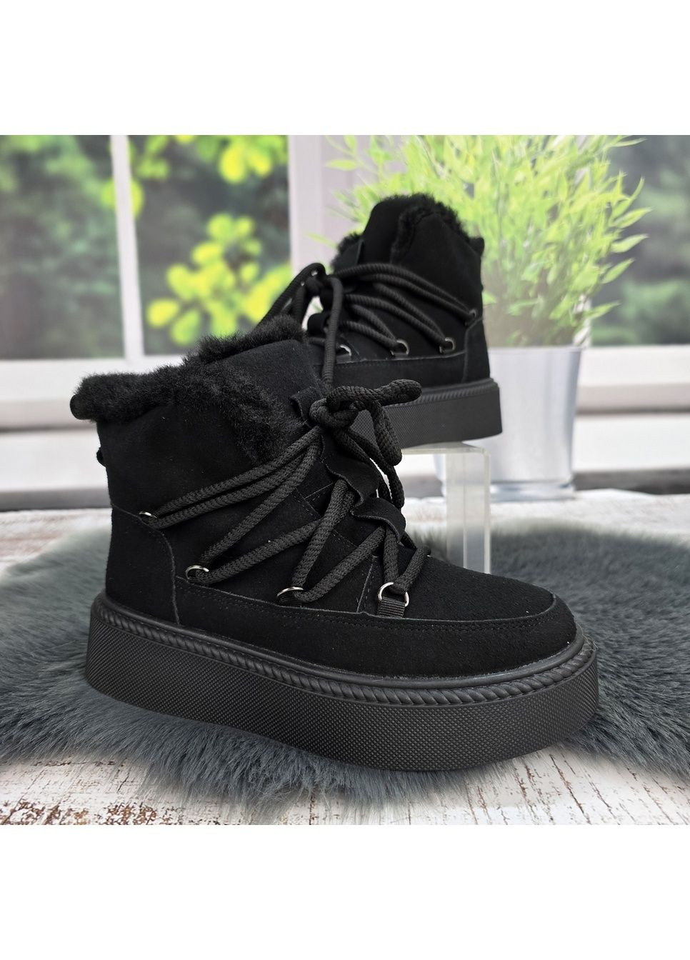 Зимние ботинки женские Ailaifa из натуральной замши
