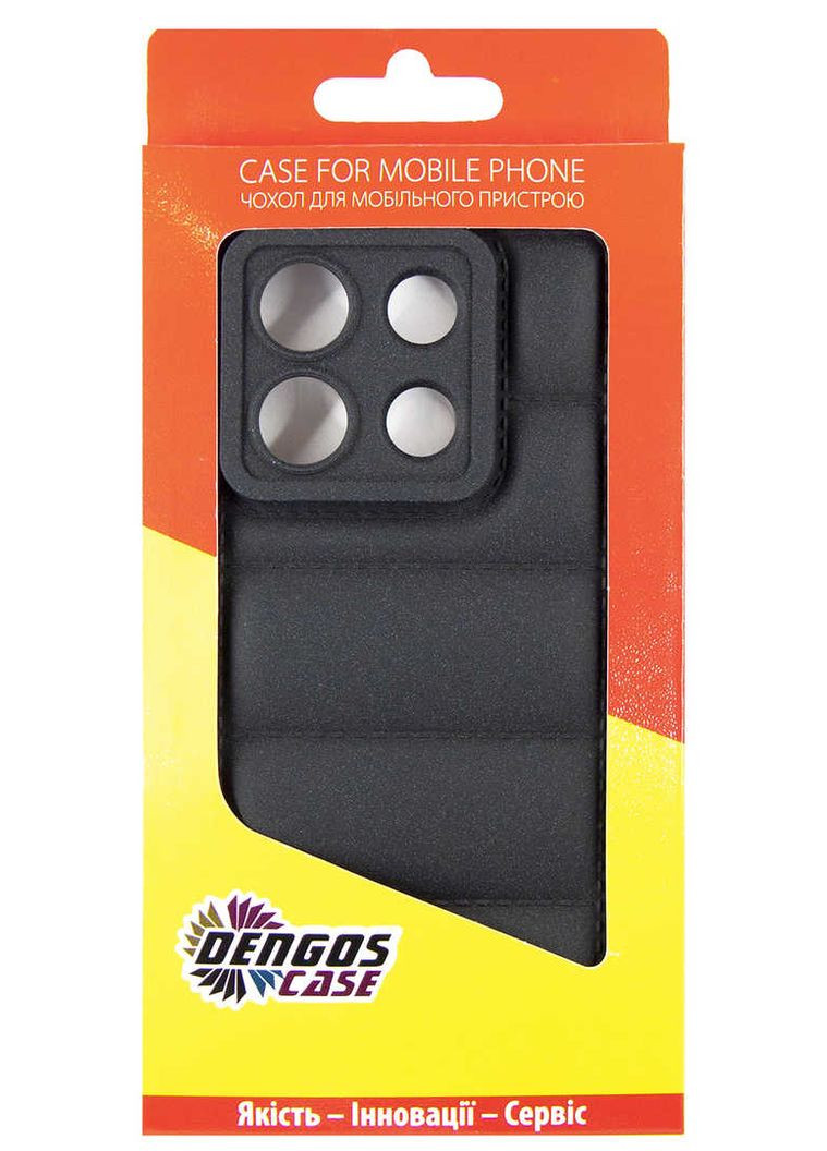 Чехол-накладка для Xiaomi Redmi Note 13 5G Black (DG-KM-58) + защитное стекло DENGOS (341486388)