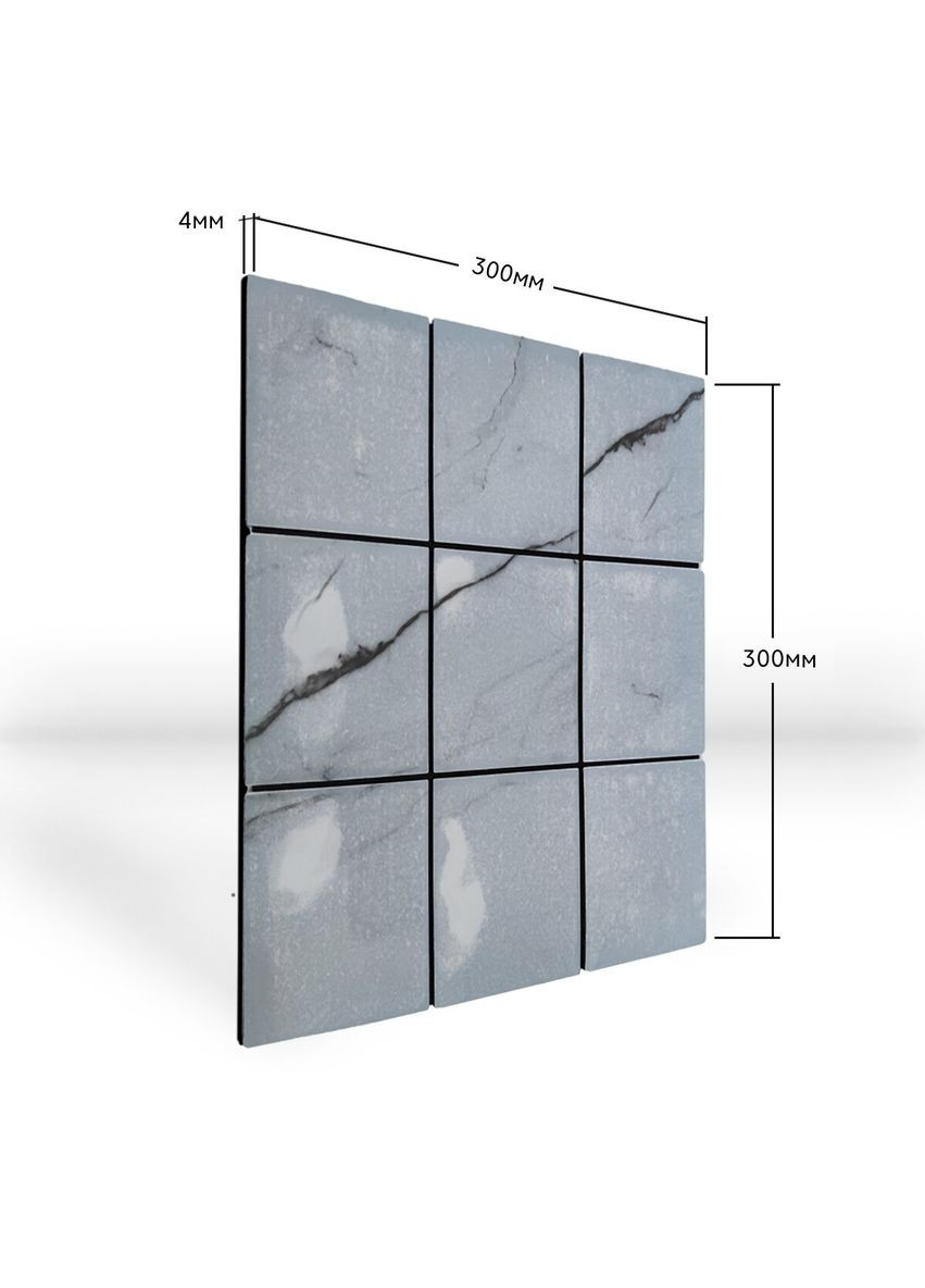 Самоклеющаяся PET мозаика 30*30CM*4MM (D) SW00001659 Серебро Sticker Wall (298284285)