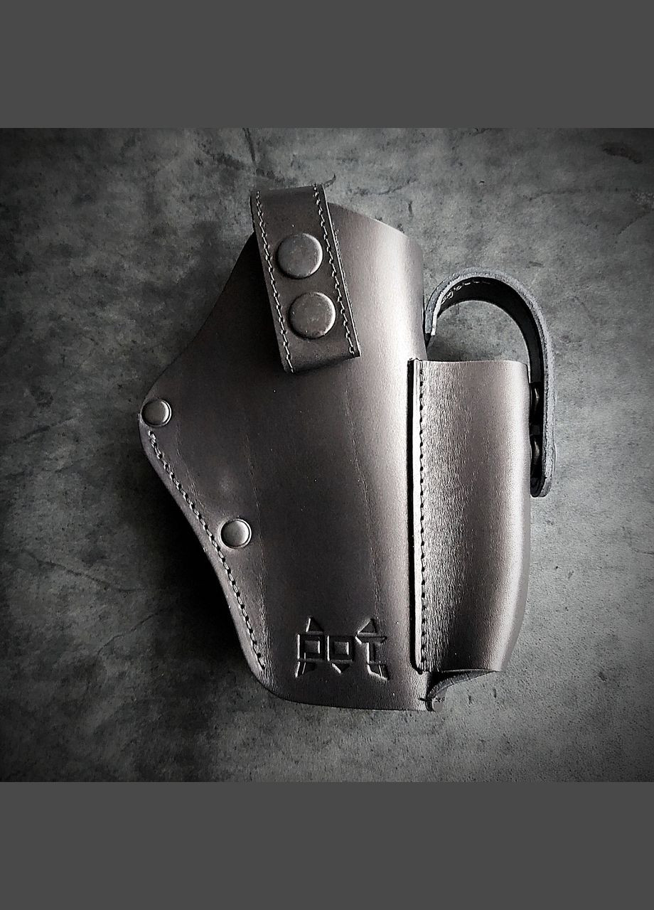 Шкіряна кобура поясна під GLOCK 17, чорна No Brand (339621515)