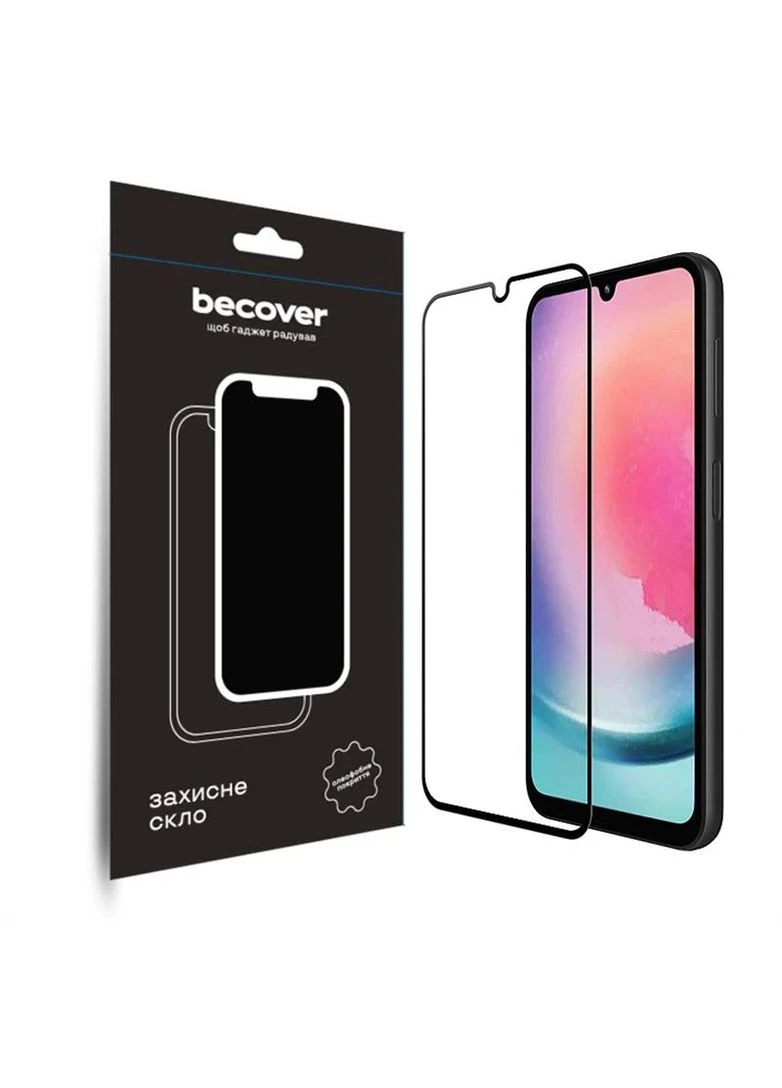 Захисне скло для Samsung Galaxy A24 4G SM-A245/M34 5G SM-M346 Black (709083) BeCover (395726872)