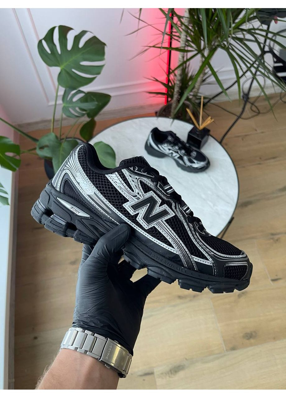 Черные демисезонные кроссовки мужские и женские new balance 740 black white | нью беланс 740 черные белые No Brand