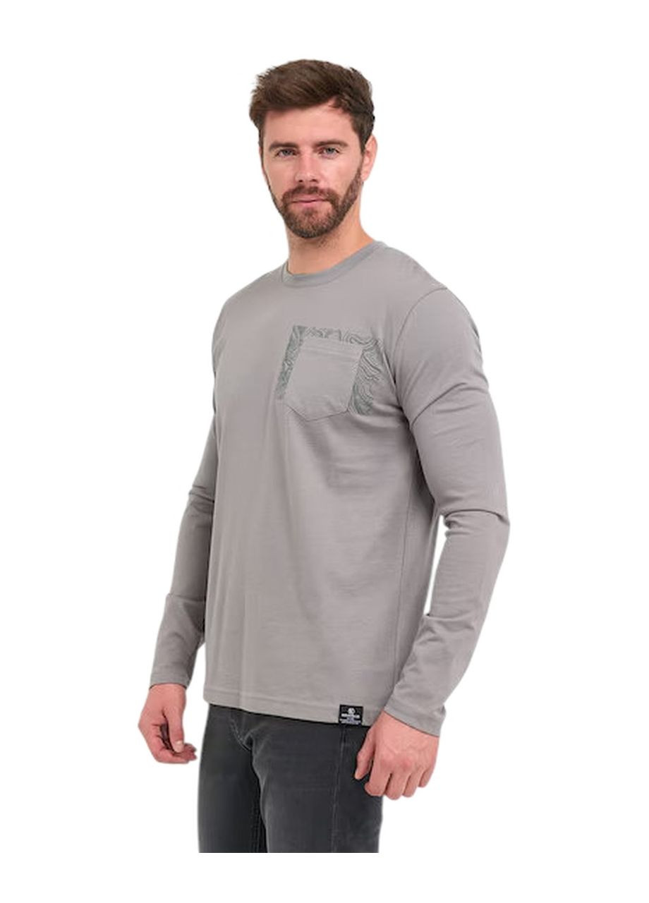 Серый лонгслив Kenvelo