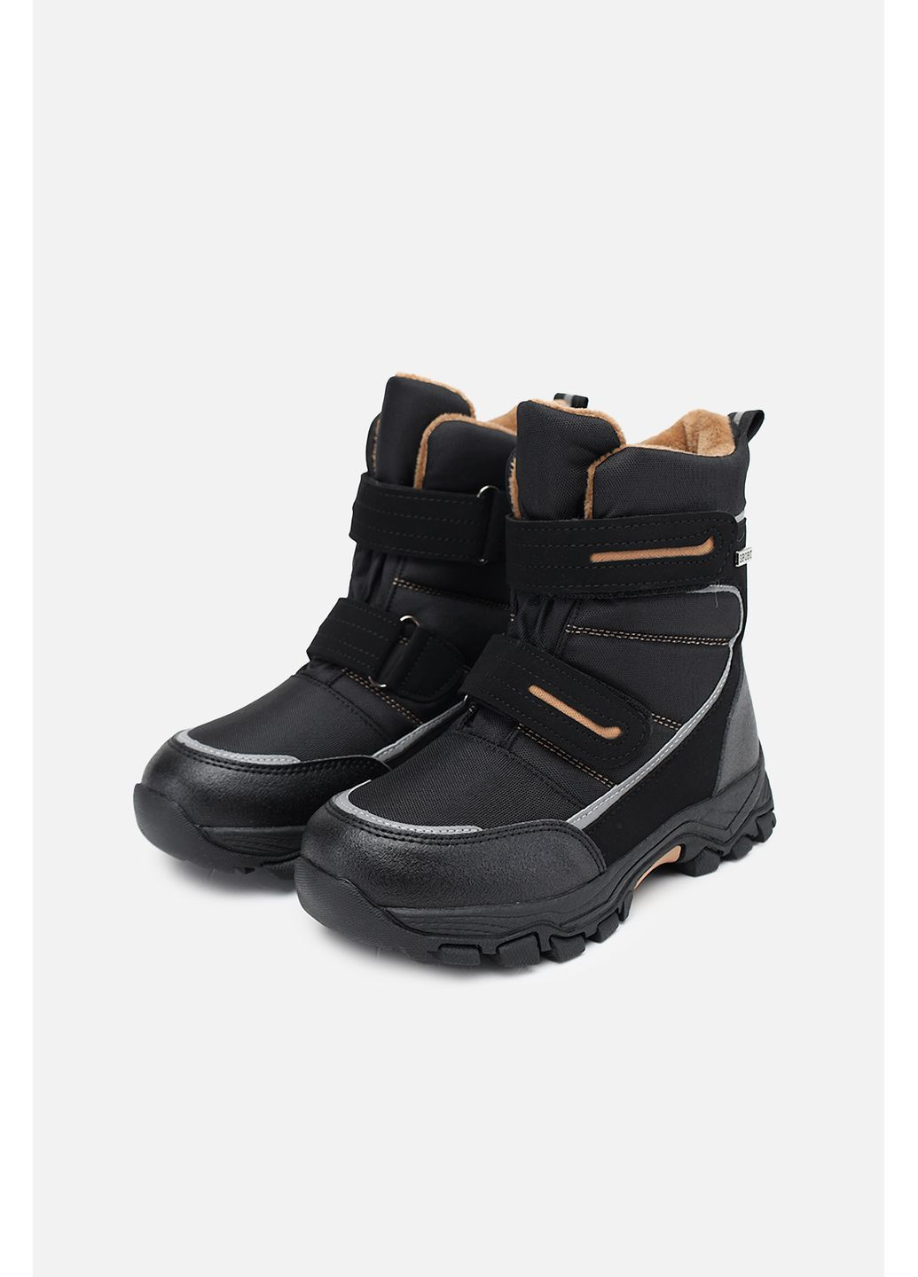 Зимние термосапоги для мальчика цвет черный цб-00285221 Kimboo
