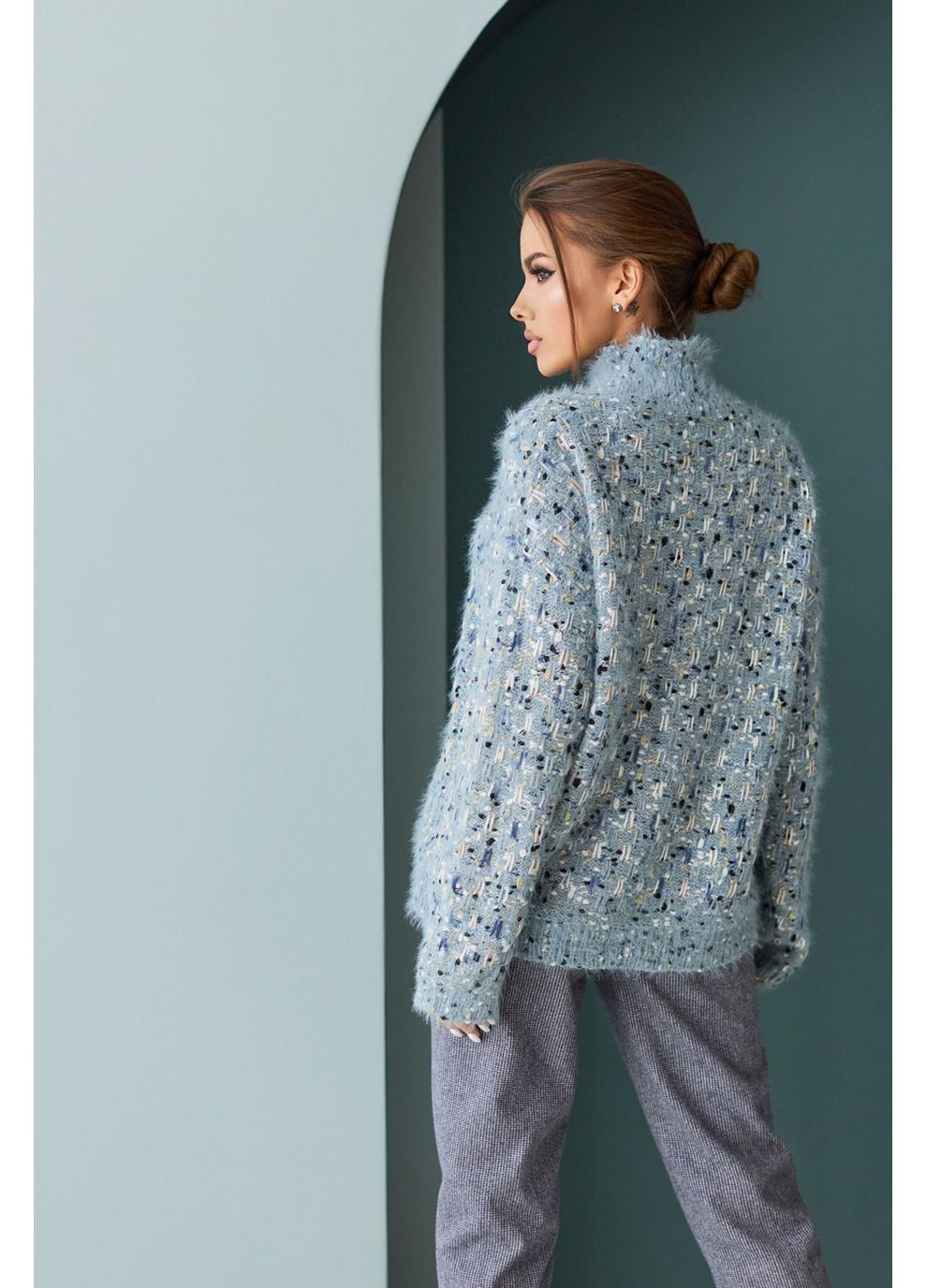 Блакитний демісезонний светр s328.4920 Seventeen