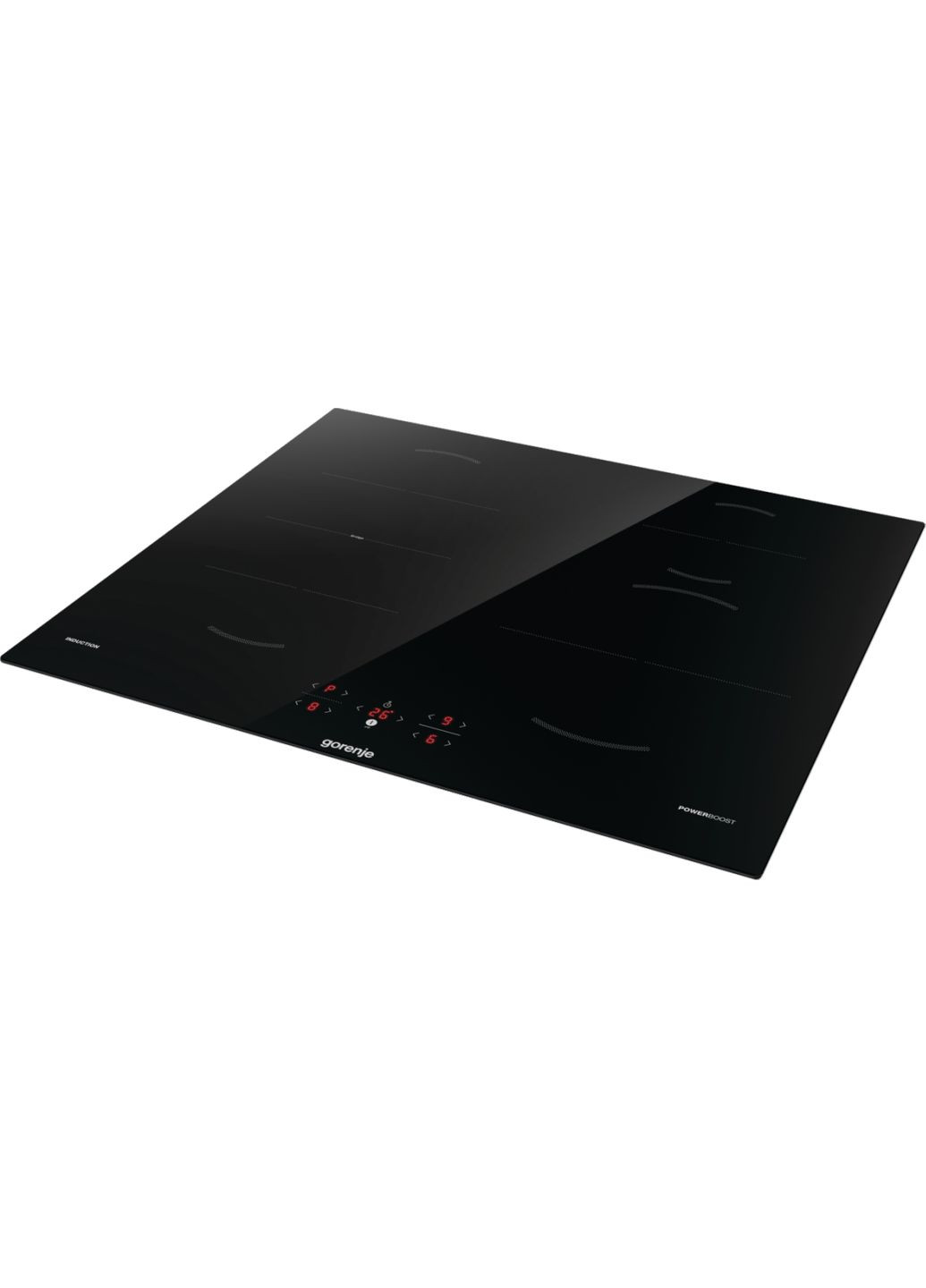 Варочная поверхность индукционная, 60см, PowerBoost, TouchControl, сочетание конфорок, черный Gorenje (322843555)
