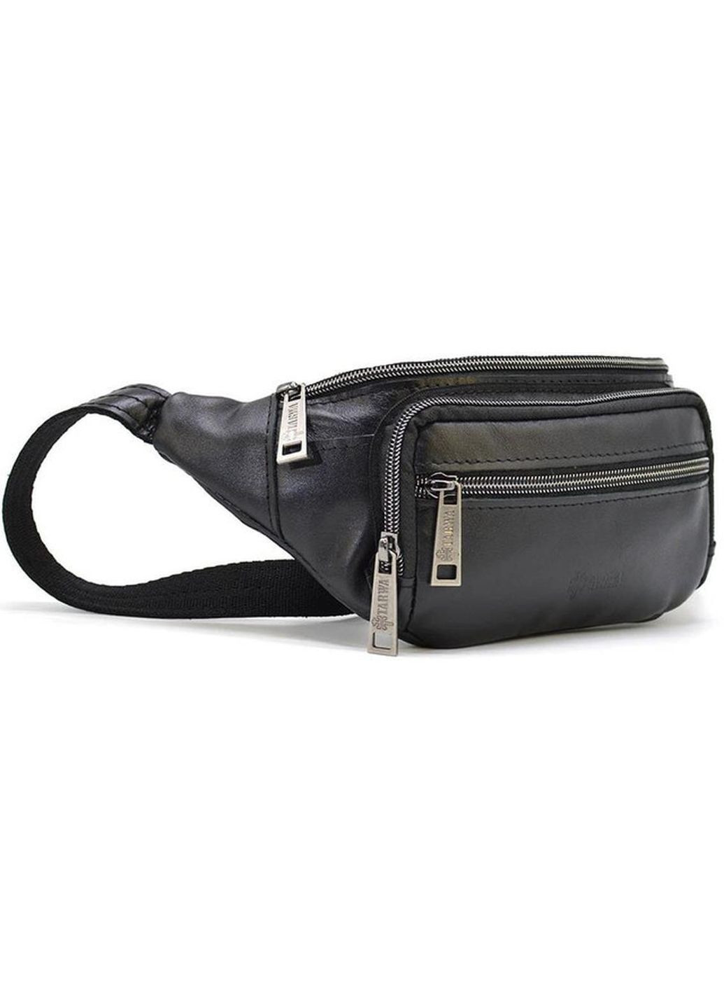 Сумка мужская на пояс через плечо из натуральной кожи маленькая Черный 35296 TARWA (352165918)