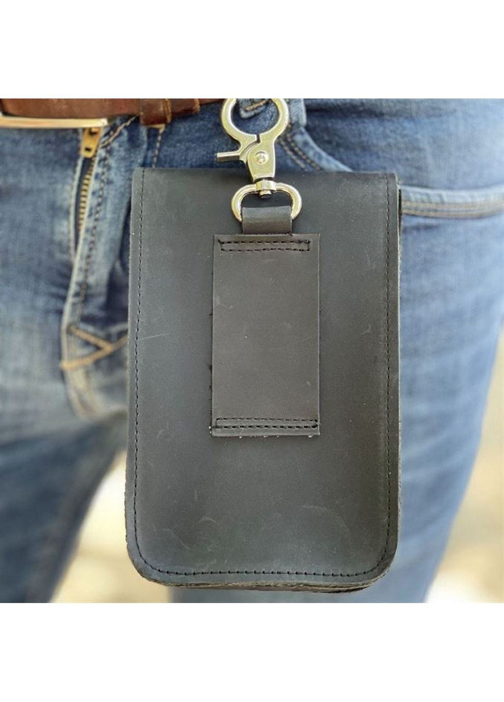 Кожаная сумка-чехол на пояс 16.5х2х10 см TARWA (315870987)