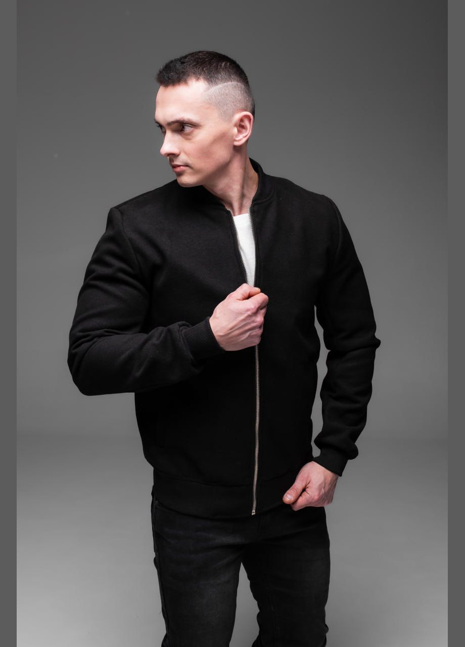 Стильный кэжуал бомбер под кашемир Vakko на молнии (316579106)