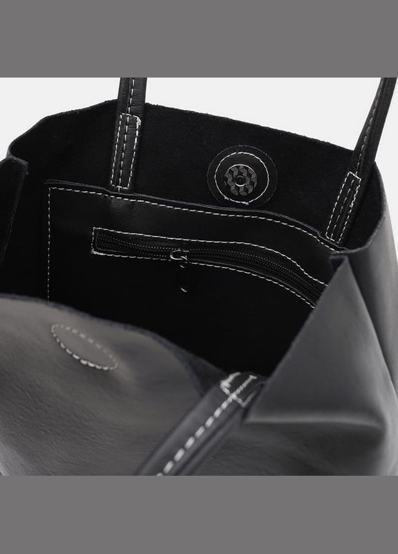 Жіноча шкіряна сумка K16609D-black Borsa Leather (338188871)